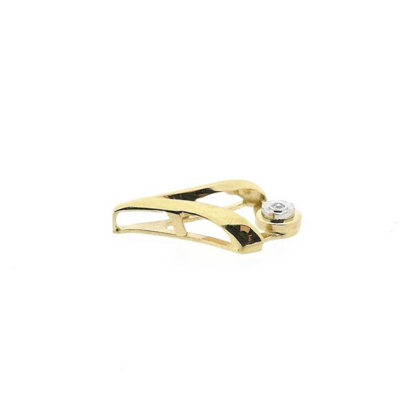 Gouden hanger met diamant | 0,005 ct.