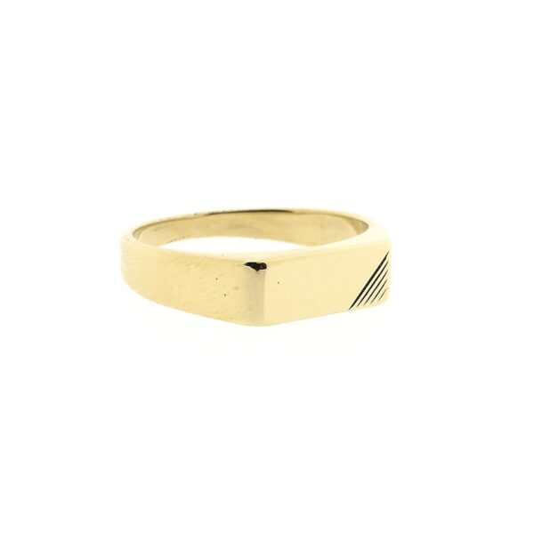Vintage gouden zegelring | Heren
