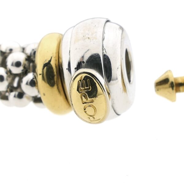 18 Krt. Bicolor gouden Mesh schakel armband; 21,5 cm | Fope