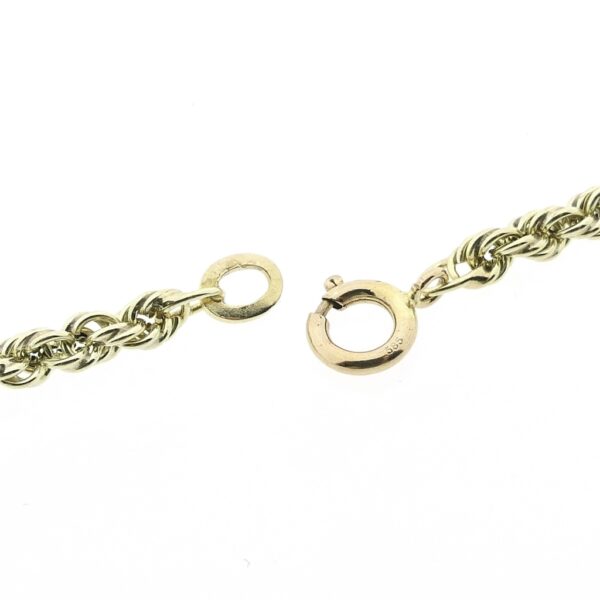 Gouden gedraaide schakel collier | 46,5 cm