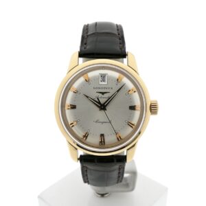 Longines Conquest Heritage L1.611.6; Automatisch 18k. Gouden heren horloge