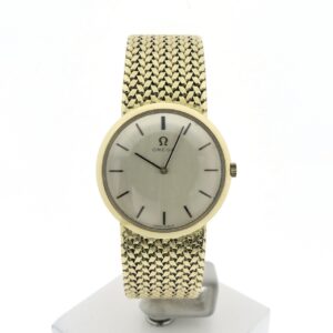 Omega Genève Ref. 7166; Vintage 14k Gouden heren horloge