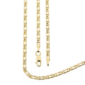 14 karaat gouden marine schakel ketting | 45 cm
