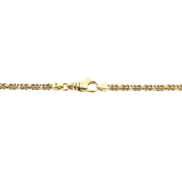 Gouden koningsschakel ketting | 64,5 cm