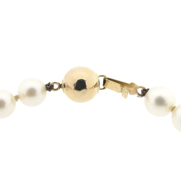 Gouden parel armband | 17,5 cm