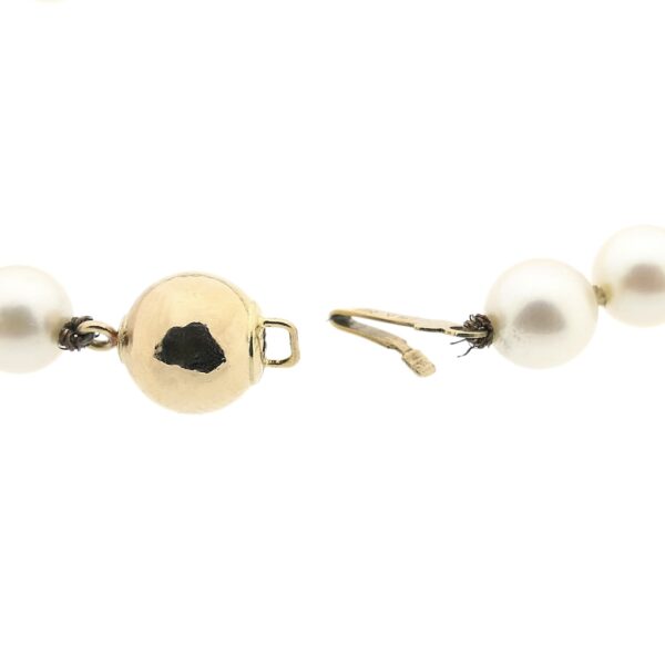 Gouden parel armband | 17,5 cm