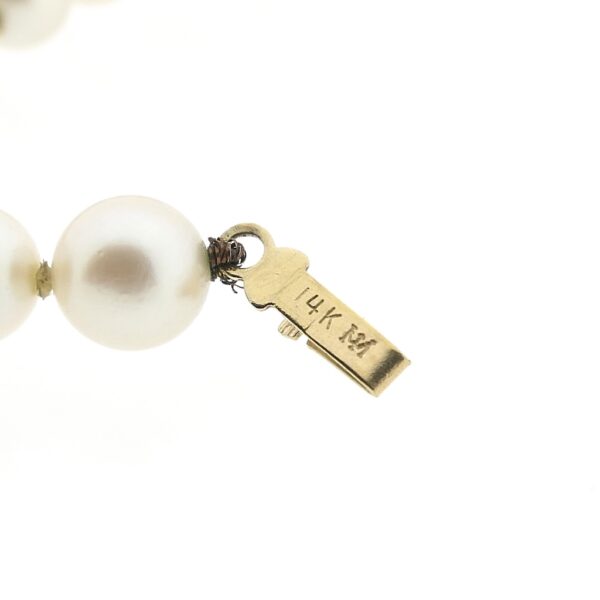 Gouden parel armband | 17,5 cm