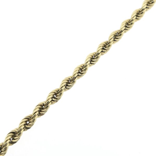 Gouden gedraaide schakel armband | 19 cm