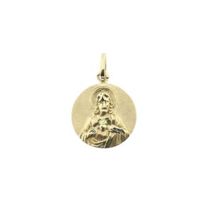 14 karaat gouden hanger met Maria en Jezus