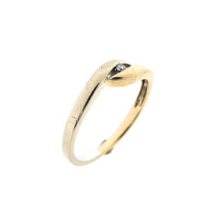 bicolor gouden ring diamant
