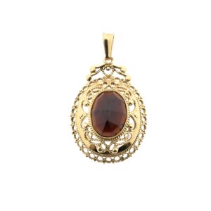 gouden hanger granaat