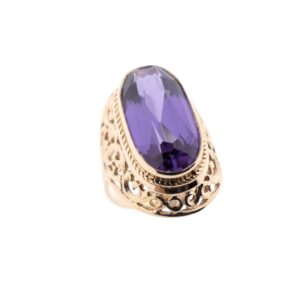 antieke gouden ring saffier