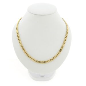 14 karaat gouden gourmet schakel ketting | 60,5 cm