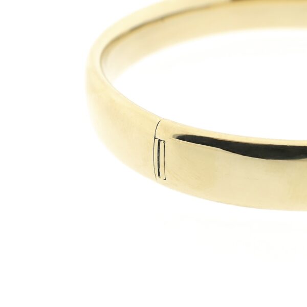 Gouden brede slavenarmband | Ø 60,5 mm