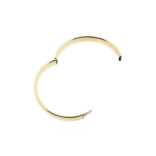 Gouden brede slavenarmband | Ø 60,5 mm