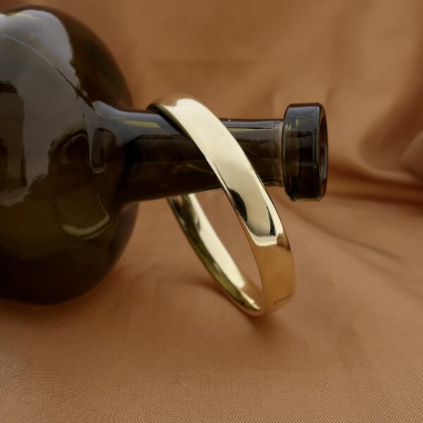 Gouden brede slavenarmband | Ø 60,5 mm