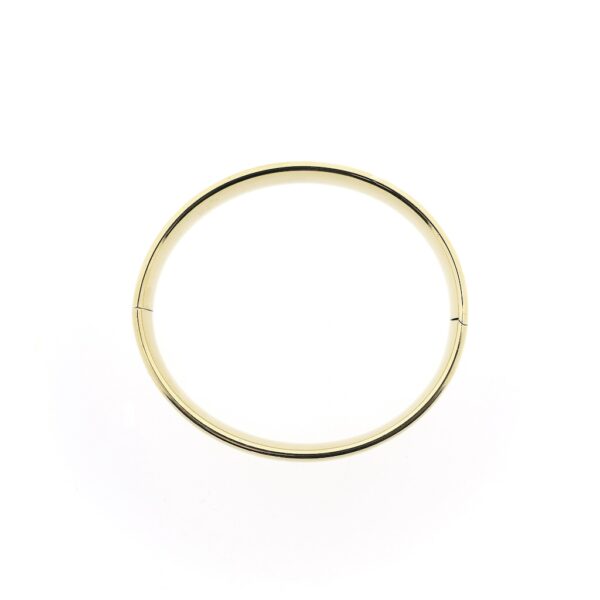 Gouden brede slavenarmband | Ø 60,5 mm