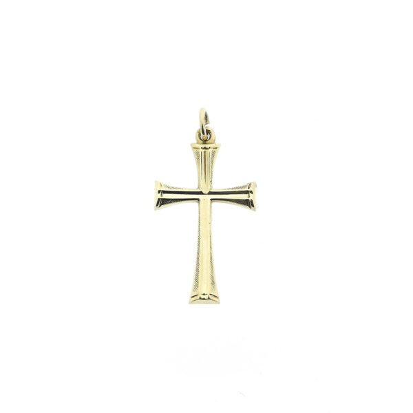 14 karaat gouden hanger van een kruis