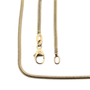 14 karaat geelgouden slangen schakel ketting