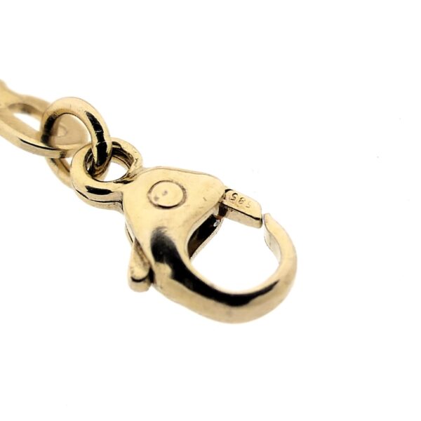 Gouden slangen schakel ketting | 42 cm