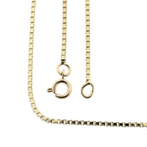 14 karaat geelgouden Venetiaanse schakel ketting
