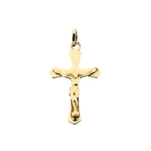 14 karaat geelgouden kruis met corpus