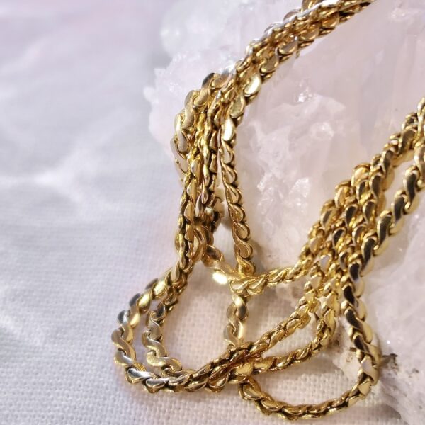 Gouden S-schakel ketting | 53,5 cm