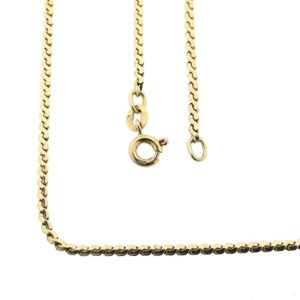 14 karaat geelgouden S-schakel ketting