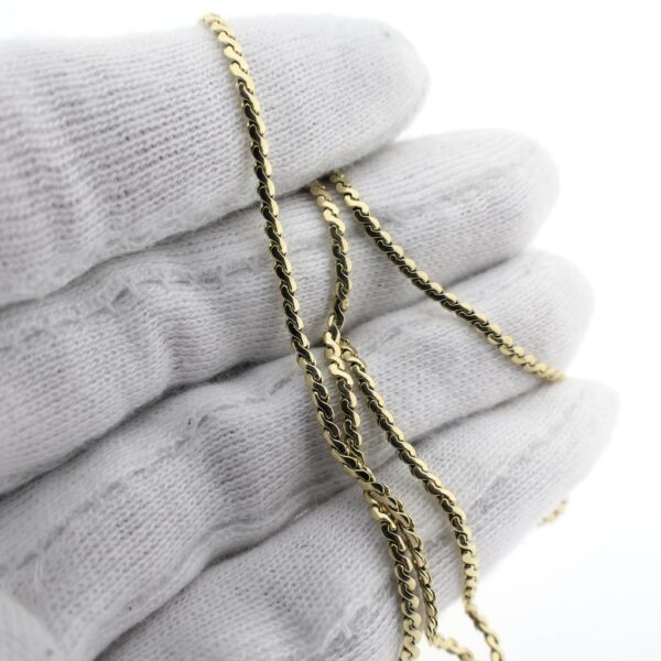 Gouden S-schakel ketting | 53,5 cm