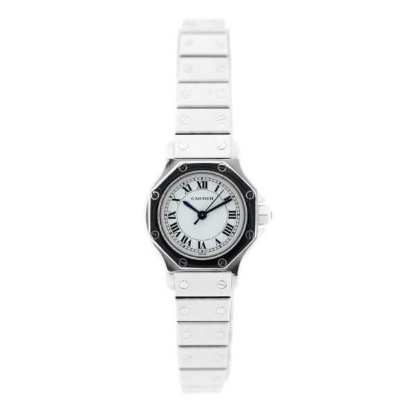 **GERESERVEERD** Cartier Santos Octagon Automatic 0906; Vintage dames horloge