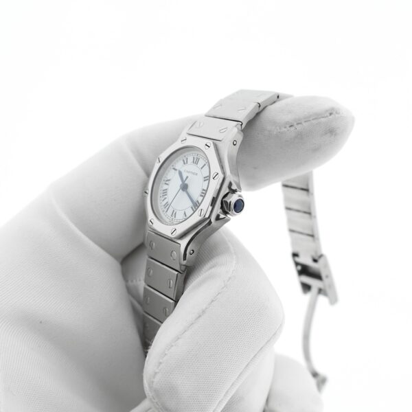 **GERESERVEERD** Cartier Santos Octagon Automatic 0906; Vintage dames horloge