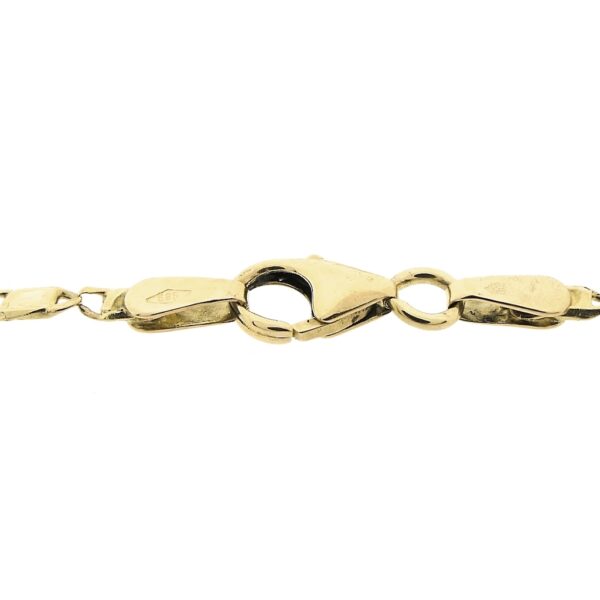 Gouden fantasie schakel armband | 19,5 cm