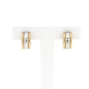 18 karaat bicolor gouden Paul Simons oorbellen