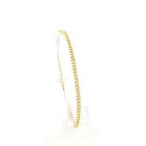 14 karaat gouden gourmetschakel armband voor heren