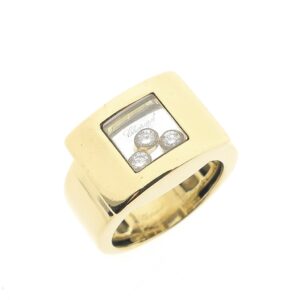 Exclusief 18 karaat gouden Chopard happy Diamonds ring