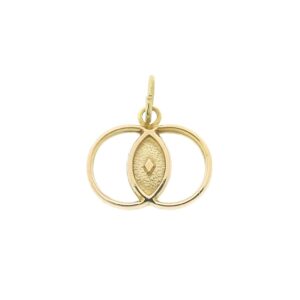 14 karaat gouden fantasie hanger | Verbondenheid
