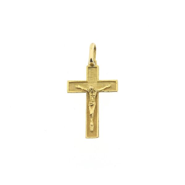 18 Krt. Gouden hanger van een kruis met corpus