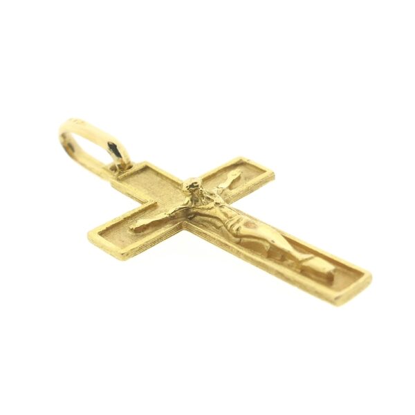 18 Krt. Gouden hanger van een kruis met corpus