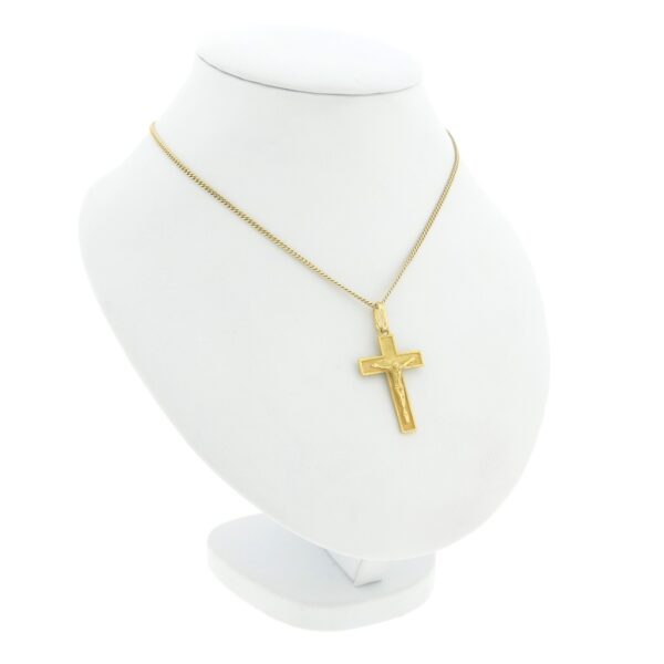 18 Krt. Gouden hanger van een kruis met corpus