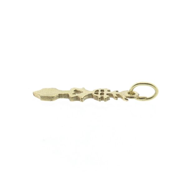 Vintage gouden abstracte hanger