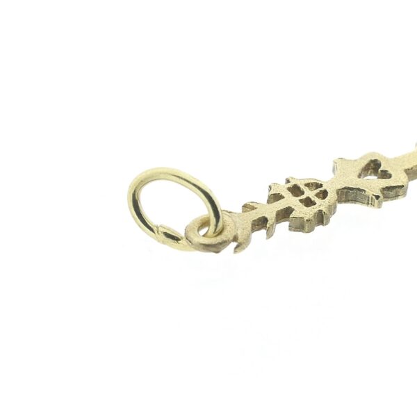 Vintage gouden abstracte hanger