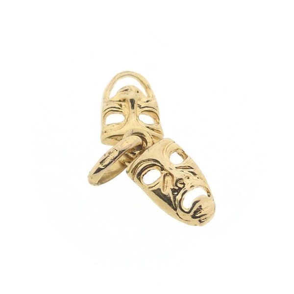 9 Krt. Hanger/bedel van komedie en tragedie maskers