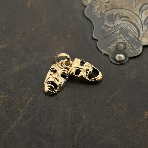 9 Krt. Hanger/bedel van komedie en tragedie maskers