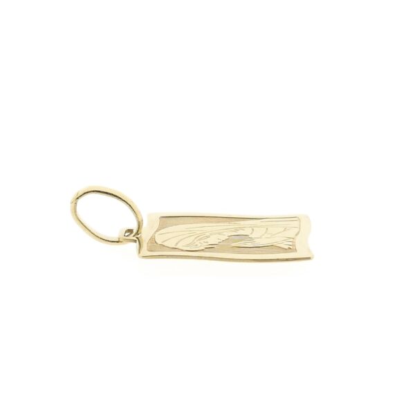9 Krt. Hanger met gravure van Maria