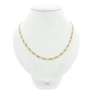 14 karaat geelgouden fantasie schakel ketting