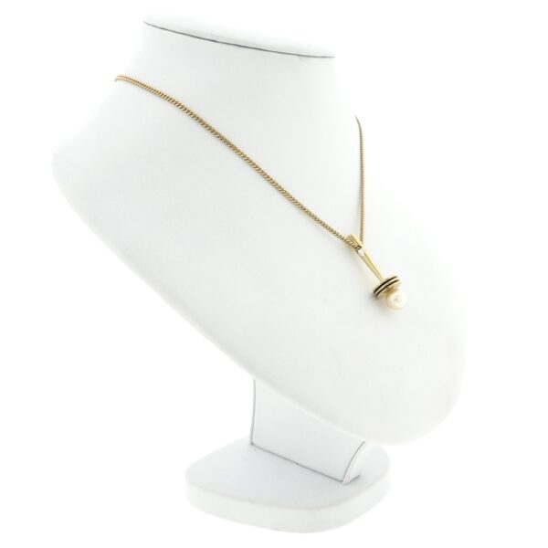 Gouden hanger met parel