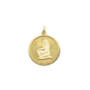 14 karaat gouden sterrenbeeld hanger; Maagd
