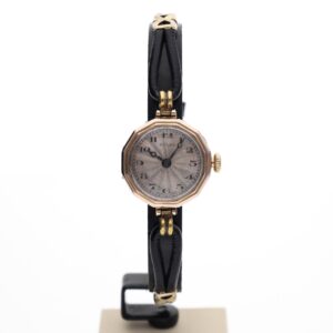 Rolex ‘Art Deco’ Horloge; Antiek 9k. Dameshorloge