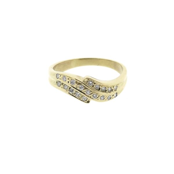 Gouden ring met diamant | 0,095 ct.