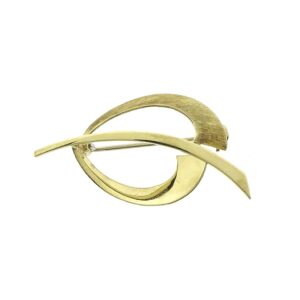 14 karaat gouden abstracte broche